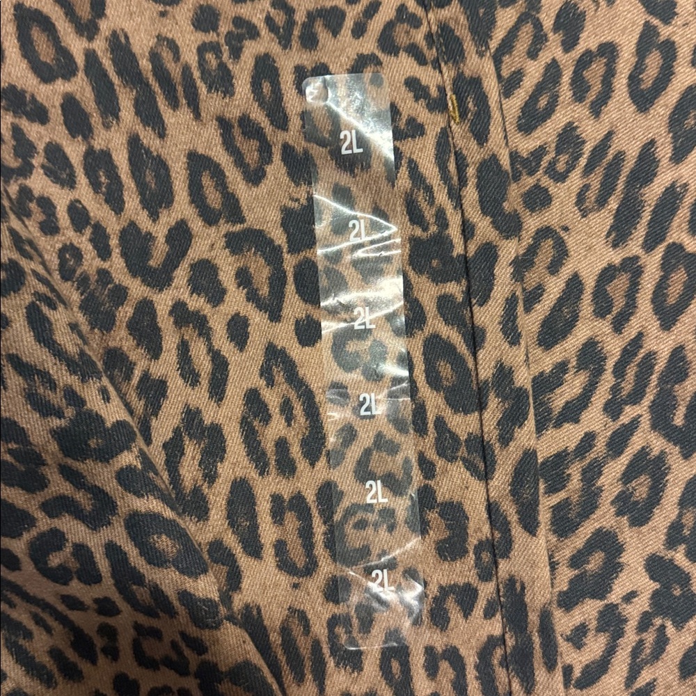 Express Leopard relaxed straight low rise 2 long tall - Picture 4 of 5